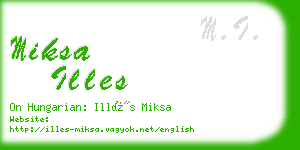 miksa illes business card